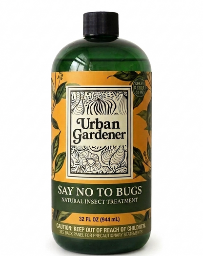Natural Houseplant Insect Treatment | Safe Pest Control Spray – Say No To Bugs 32 Oz. Refill