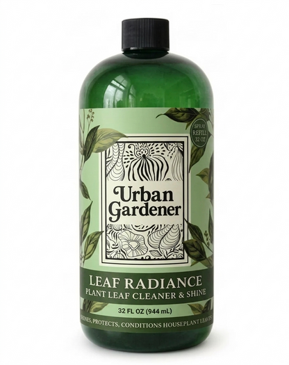 Leaf Cleaner & Shine for Houseplants | Natural Plant Spray – Leaf Radiance 32 oz. Refill