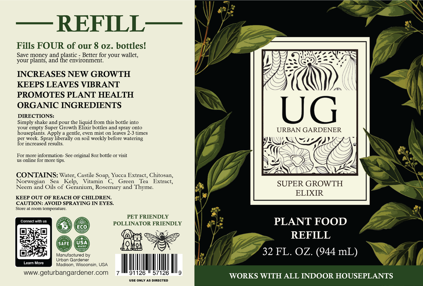 Super Growth Elixir 32oz Refill Bottle