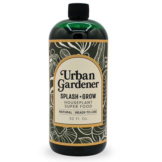 Houseplant Soil Super Food - Splash + Grow | Natural liquid Superfood soil treatment for houseplants | Just splash into soil!